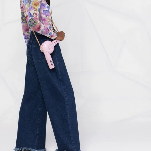 AW21 Moschino Couture Jeremy Scott Blow Dryer Mini Shoulder Bag w/Gold Chains - Picture 3 of 16